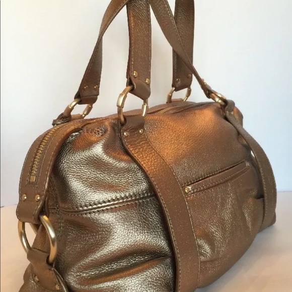 Michael Kors Gold Leather Shoulder Handbag Gold M - Picture 7 of 7